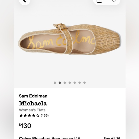 Sam Edelman Michaela Tan Mary Jane Flats - Picture 4 of 7